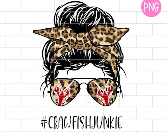 Descargas de diseño de sublimación de crawfish Junkie Leopard PNG y Mardi Gras