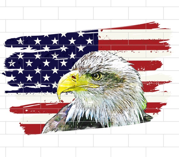 Eagle american flag png Patriotic American Eagle Sublimation | Etsy