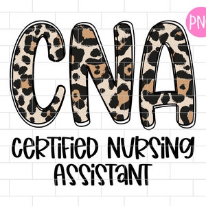 CNA Zertifizierter Stillhelfer PNG, Leopard, Sublimation Design Downloads