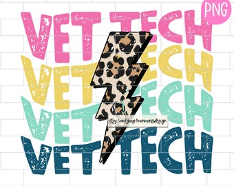 Vet Tech PNG, Sublimation Design Downloads