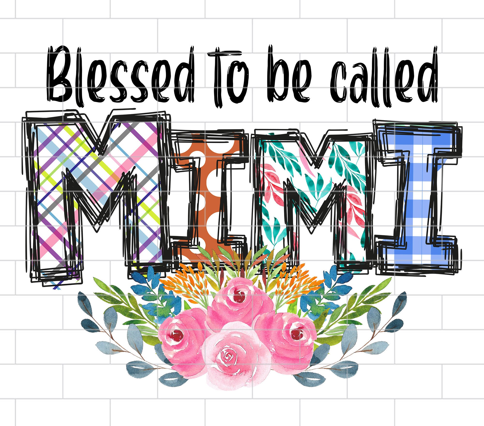 Blessed to Be Called Mimi PNG Mimi Sublimation Design - Etsy