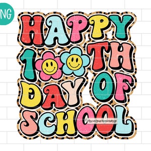 Feliz centenario de clases PNG, 100 días, leopardo, profesor, descargas de diseños de sublimación