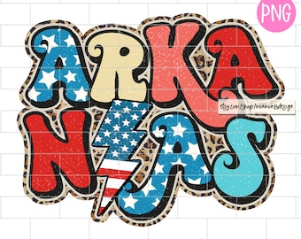 Arkansas 4th Of July PNG, Leopard, Sublimation Designs Downloads,