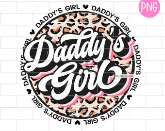 Daddy's Girl PNG: sublimatieontwerp (digitale download)