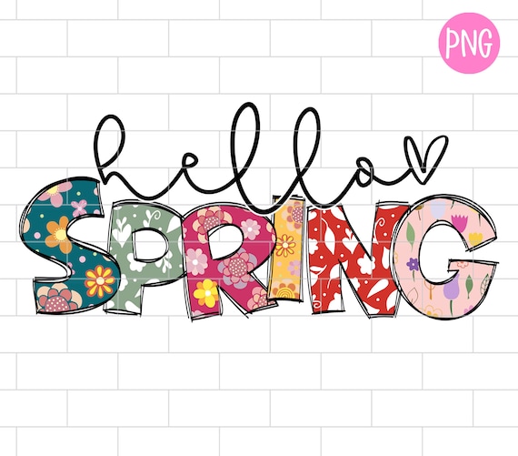 Hello Spring Png Happy Spring Happy Easter Funny Easter - Etsy