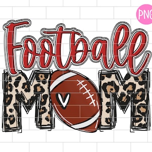 Football Mom PNG, Sublimation Design Downloads