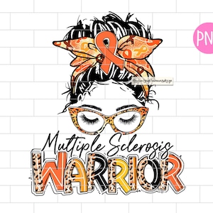 Multiple Sclerosis Warrior PNG, Awareness, Leopard, Mom Sublimation Design Downloads
