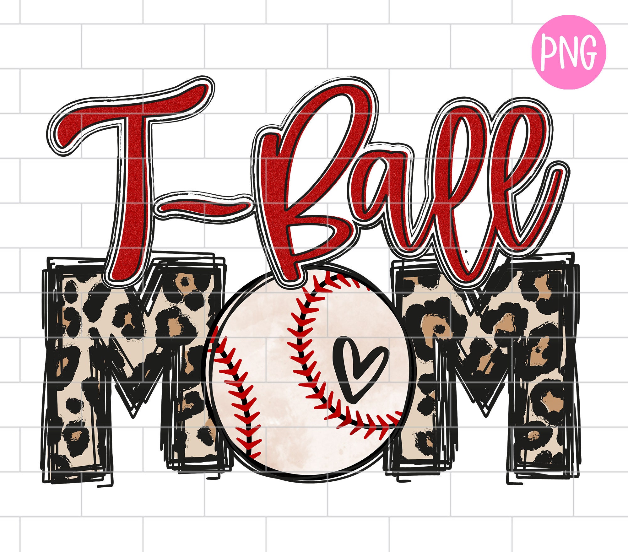 Tball Mom PNG T ball Tee Ball Mom Sublimation Design Etsy