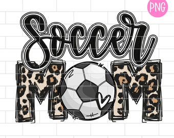 Soccer Mom Black PNG, Sublimation Design Downloads