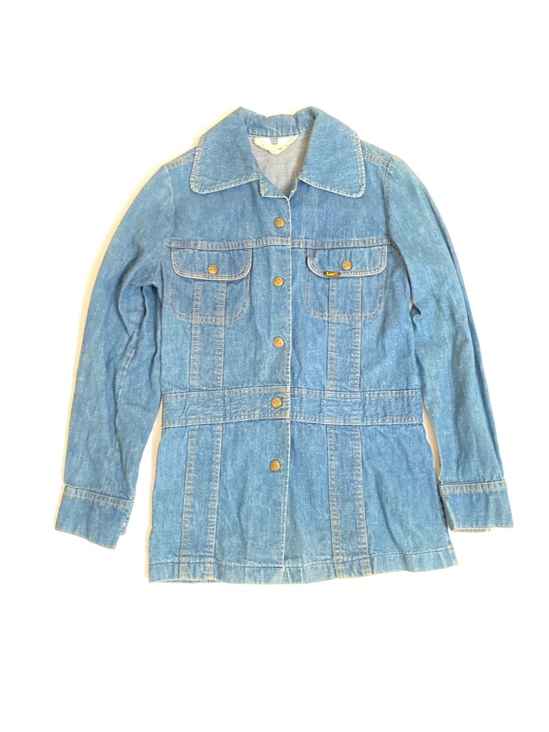 Vintage LEE DENIM jacket women\u2019s 67 size 1980\u2019s jean jacket