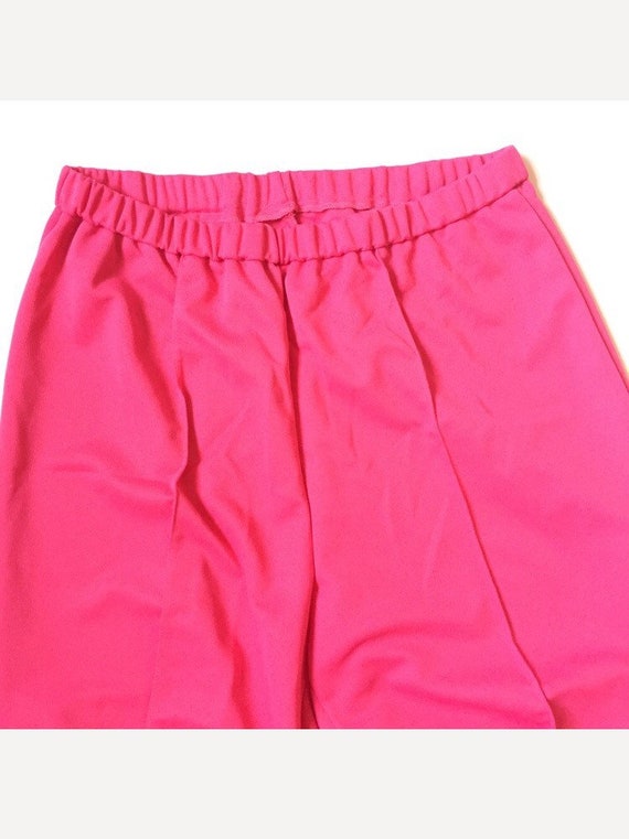 Vintage 70’s hot pink high waisted pants flare leg