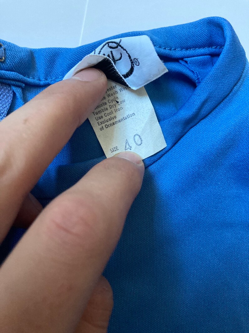 Vintage 70\u2019s tank top women\u2019s Xlxxl fit blue super soft thin