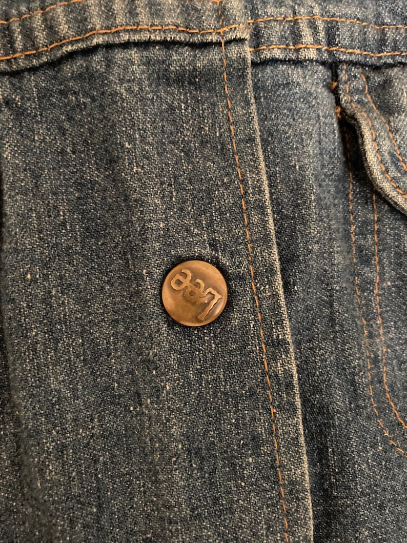 Vintage LEE DENIM jacket women\u2019s 67 size 1980\u2019s jean jacket