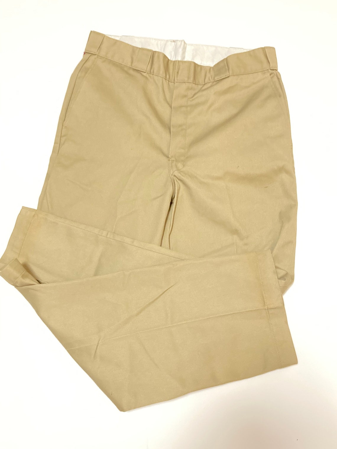 Vintage dickies pants 34x32 Tan khaki pants / work wear 90s Etsy