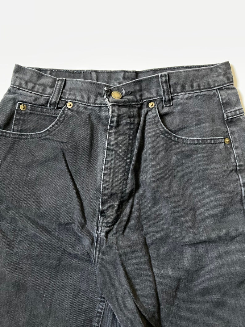 Vintage Fresno high waisted jeans charcoal black 90\u2019s mom jeans 28\u201d waist