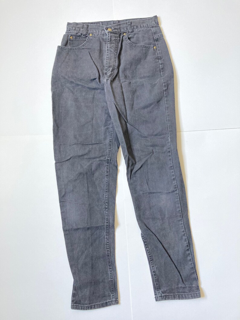 Vintage Fresno high waisted jeans charcoal black 90\u2019s mom jeans 28\u201d waist