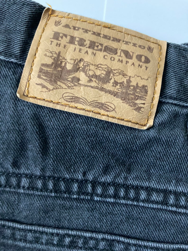 Vintage Fresno high waisted jeans charcoal black 90\u2019s mom jeans 28\u201d waist
