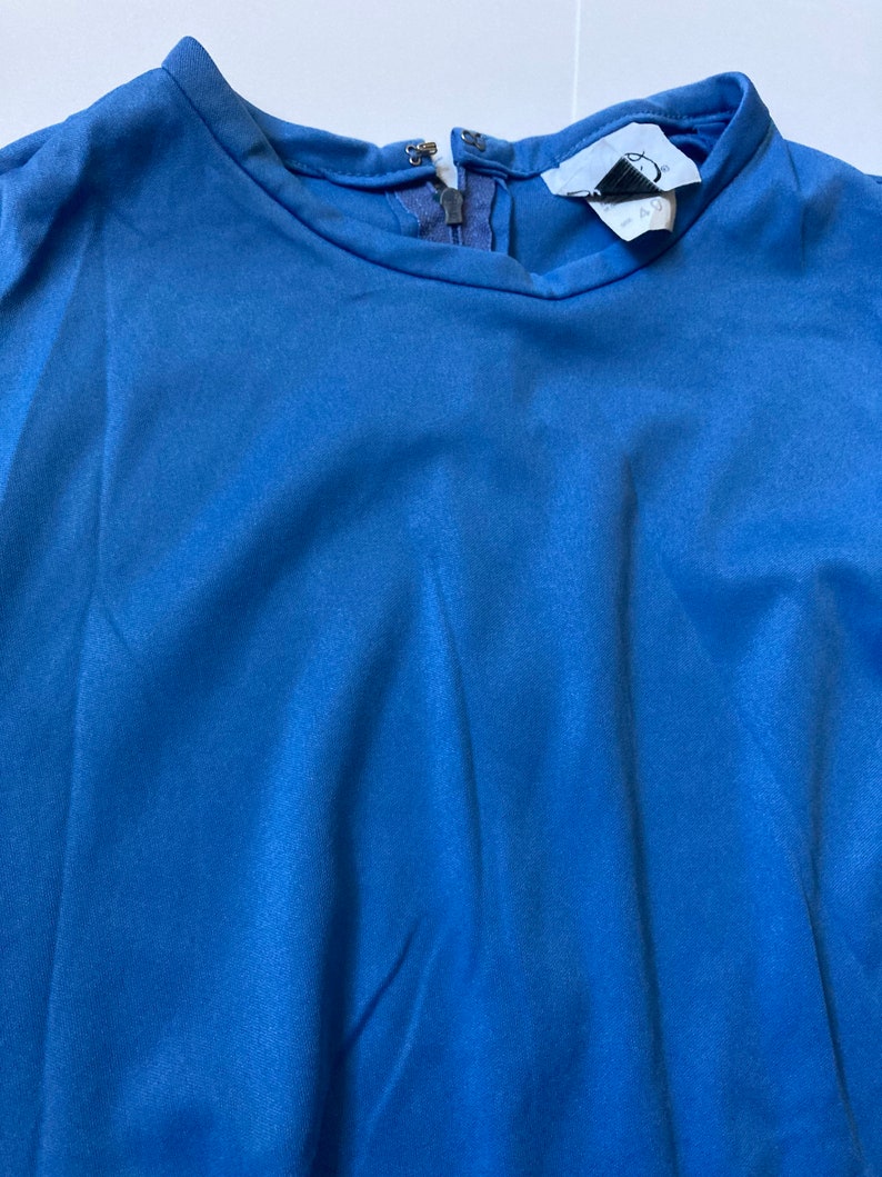 Vintage 70\u2019s tank top women\u2019s Xlxxl fit blue super soft thin