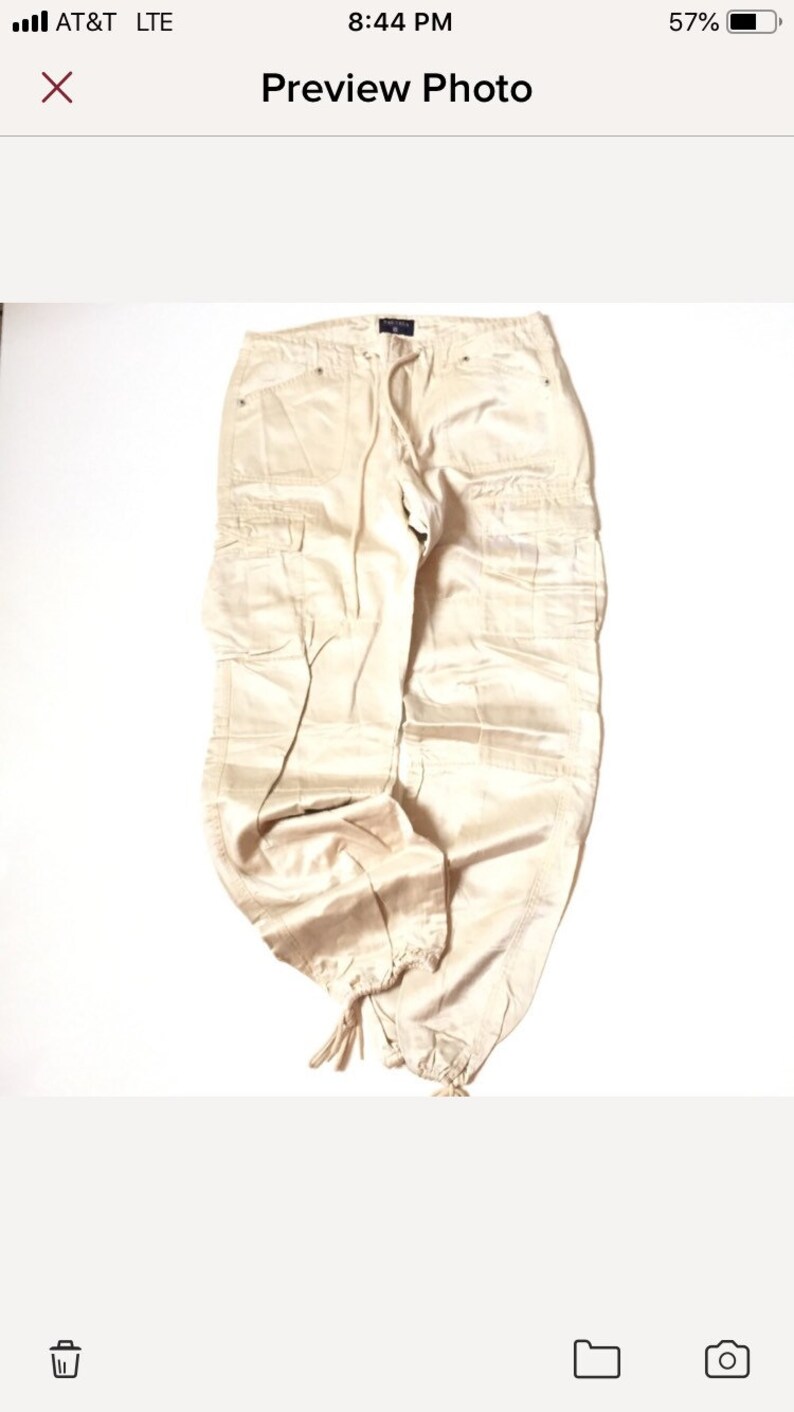 shiny cargo pants