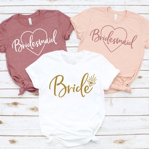 Bachelorette Party T-shirts, Bridesmaid Shirt, Bridal Party Shirts, Maid of Honor Shirt, Bridesmaid Gift, Brides Babes Shirt, Bridesmaid Tee