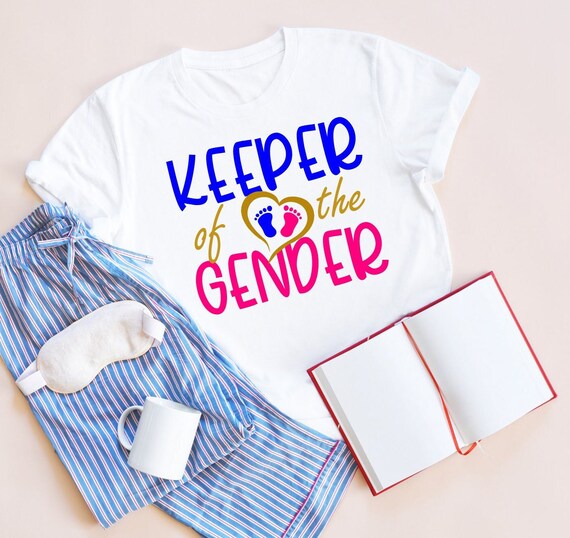 Keeper of the Gender Shirt Gender Reveal Party Shirts Gender Etsy