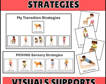 Transition Visuals & Sensory Choice Boards for Classroom Transitions (PDF Download)