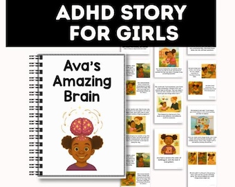 ADHD Storybook for Girls: Ava's Neurodiversity E-Book (Digital Printable)