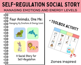 Animal-Based Self-Regulation Story for Kids - Emotions and Energy Levels- Zones Inspired