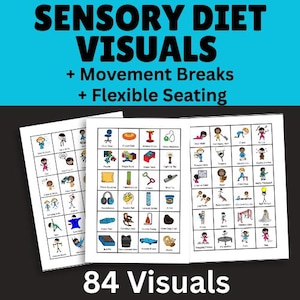 OT et SPED VISUALS : régime sensoriel - pauses de mouvement - sièges flexibles - supports visuels imprimables