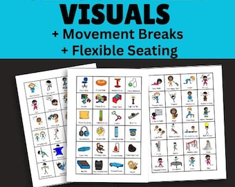 OT and SPED VISUALS: Sensory Diet - Movement Breaks - Flexible Seating - Printable Visual Supports