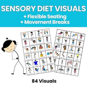 OT and SPED VISUALS: Sensory Diet - Movement Breaks - Flexible Seating - Printable Visual Supports