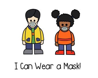 I Can Wear A Mask Social Story - Health and Safety for Kids