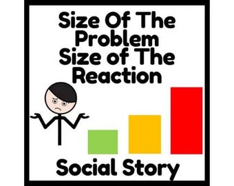 Size of the Problem Social Story - Social Emotional Learning - Digital Printable Book for OT SPED