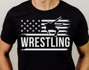 Wrestling svg files US flag vintage art, wrestlers svg or MMA svg graphic arts
