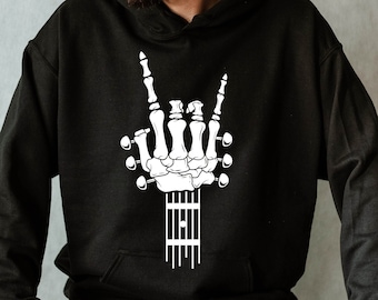 music svg file skeleton hand art guitar player theme- music player svg file guitarist musicians music lover graphic art