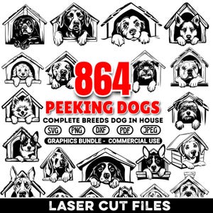 glurende hond in huis lasergesneden | Precisie SVG- en DXF-bestanden voor CNC | Aangepaste woondecoratiekunst | Licentie voor commercieel gebruik