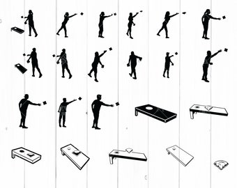 Cornhole svg files - CORNHOLE GRAPHICS  Corn hole game svg digital download instant download silhouette