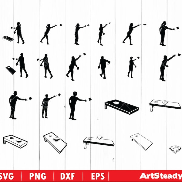 Cornhole svg files - CORNHOLE GRAPHICS  Corn hole game svg digital download instant download silhouette