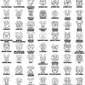140 Dog Heads Multi Layer Laser Cut Files Dxf, Svg, Eps and Pdf Bundle ...