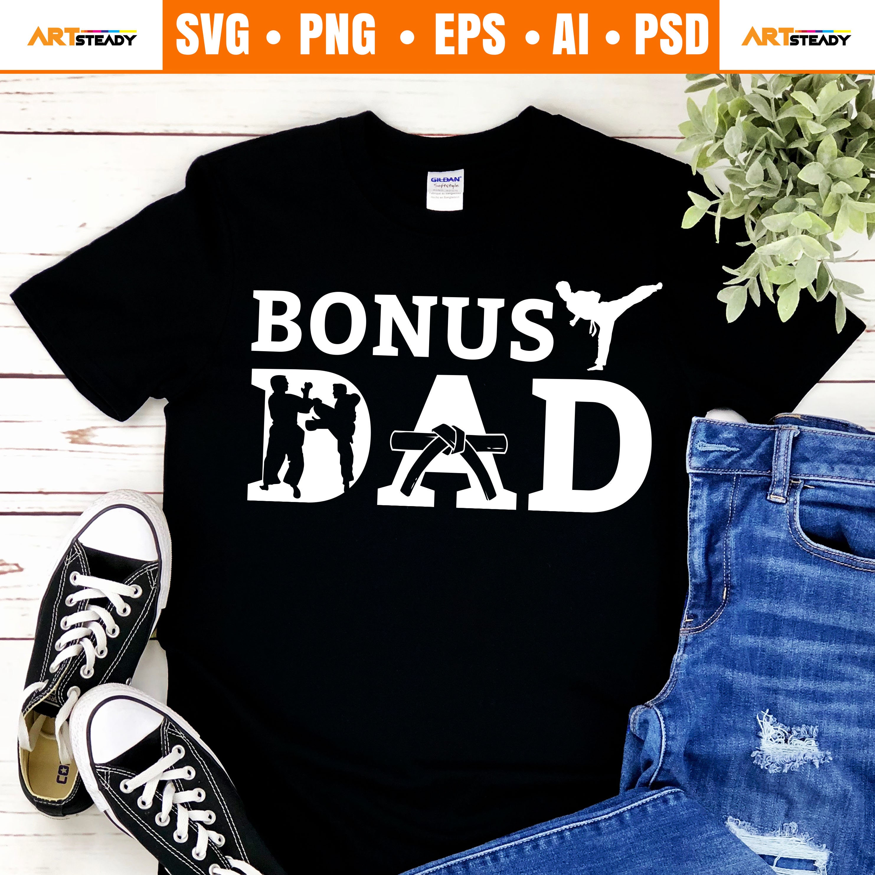 Download Karate Svg Grafik BONUS DAD oder Schritt Papa Fither | Etsy