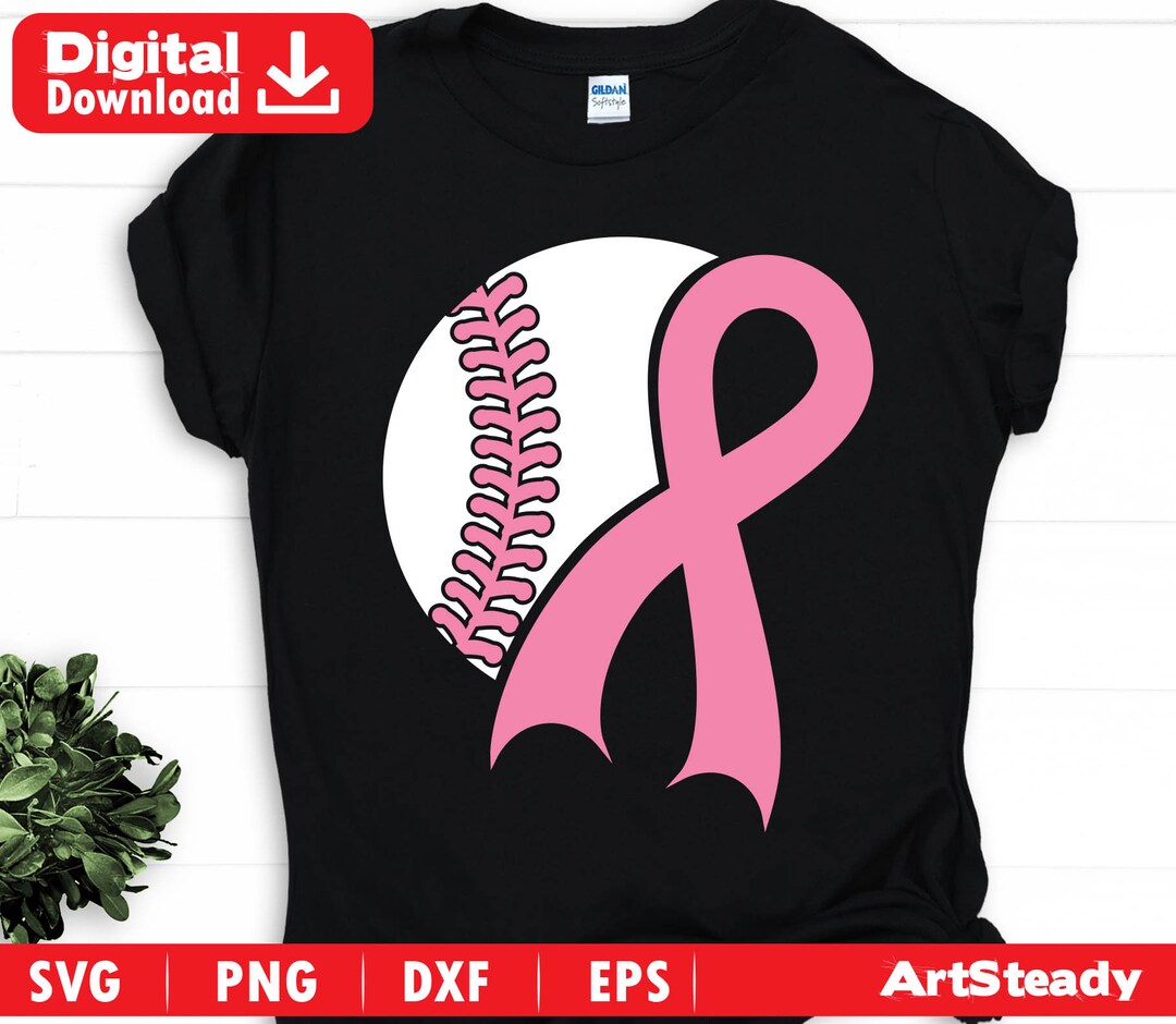 Cancer Svg & Png Bundle Baseball and Breast Cancer Awareness Graphic ...
