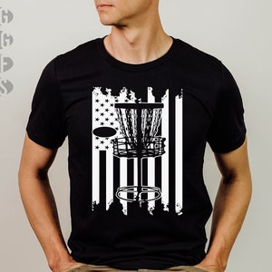 Disc golf svg file art print AMERICAN FLAG- disc golf bundle silhouette graphic digital download