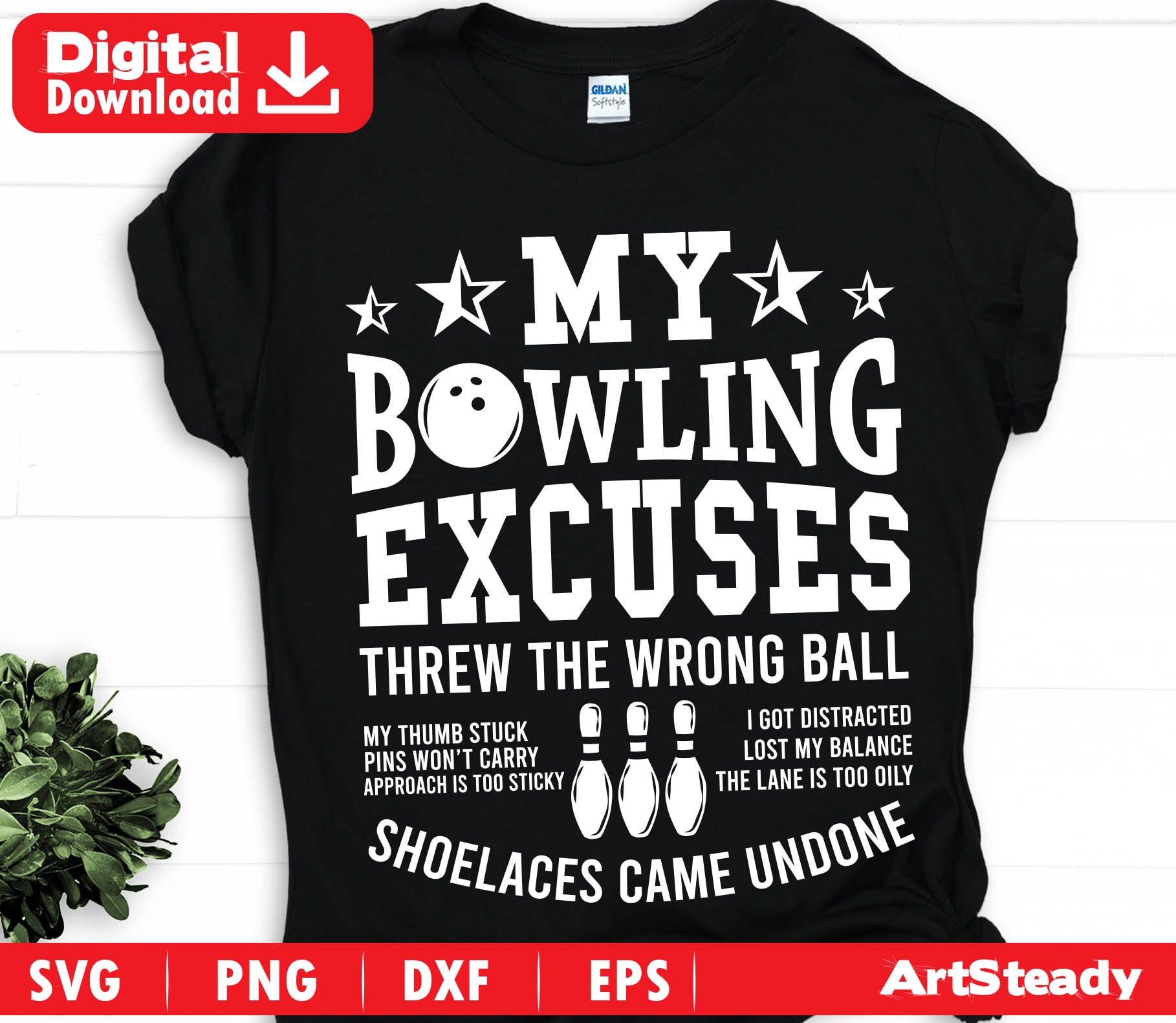 Bowling Svg Files Art My Bowling Excuses Threw the Wrong - Etsy UK
