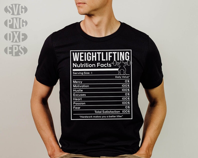 File svg divertenti per palestra - Esercizio fitness svg informazioni divertenti sulla nutrizione immagine 2