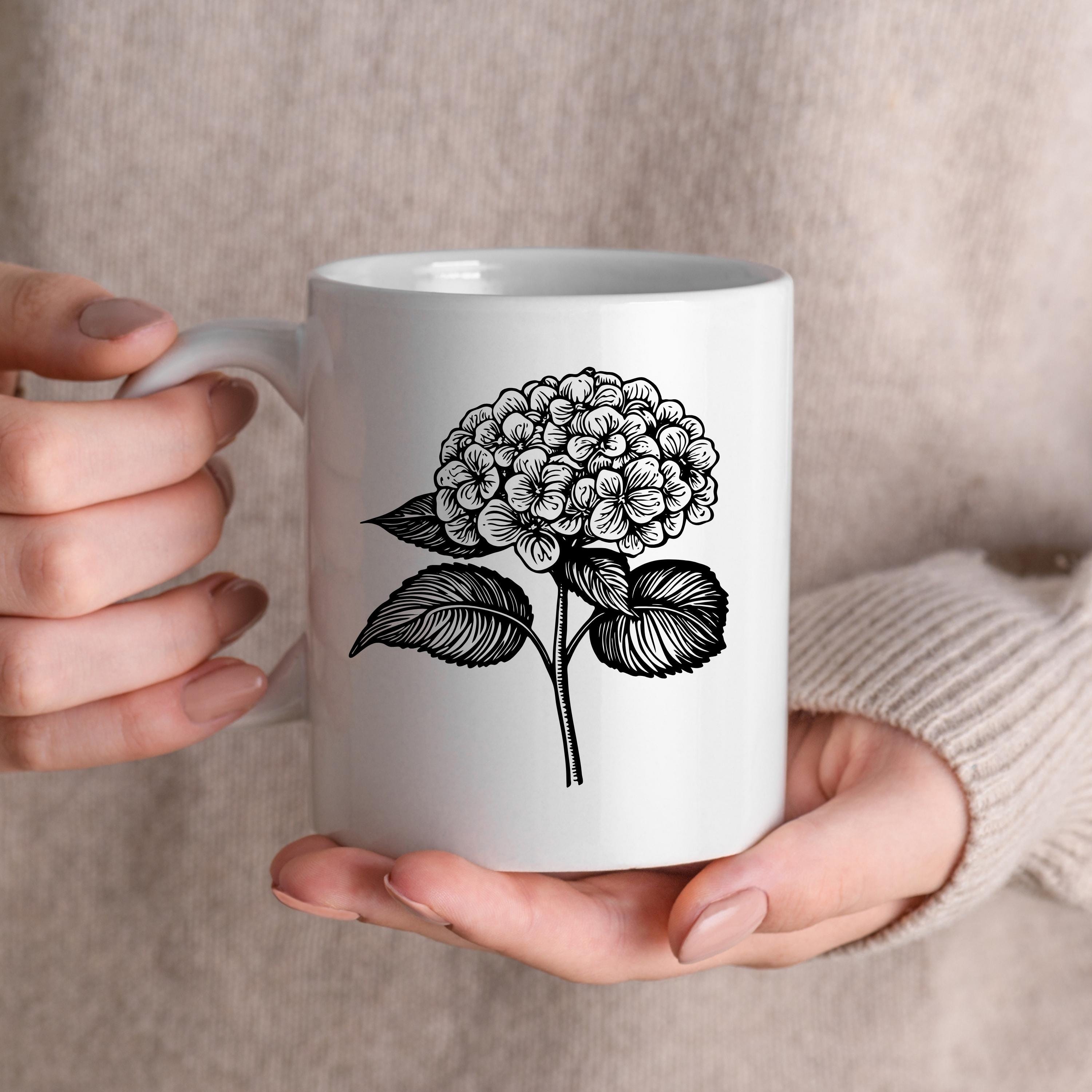 Hydrangea Flower SVG Bundle | Floral Cut Files for Cricut | Hydrangea ...
