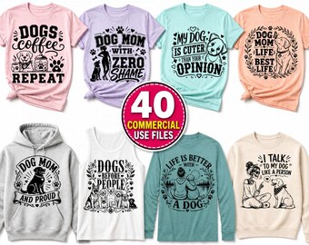 Dog Mom Humor Svg Png Pdf Dxf files with playful sayings and Digital Download