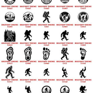Bigfoot SVG Bundle Sasquatch Clipart | Yeti Silhouette | Bigfoot Cut Files for Cricut | Camping Adventure Designs | Forest SVG | Commercial image 15