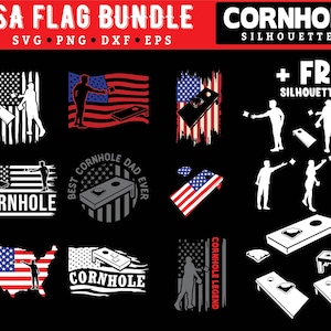 Pakiet Cornhole SVG, plansza do gry Cornhole, rzut workiem fasoli Cricut (do natychmiastowego pobrania)