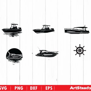 Boat Svg Files Bundle | Summer Boating Svg Silhouette | Sailing Svg Nautical Svg | Yacht Svg Ocean Svg Cruise Svg Fishing  Instant Download