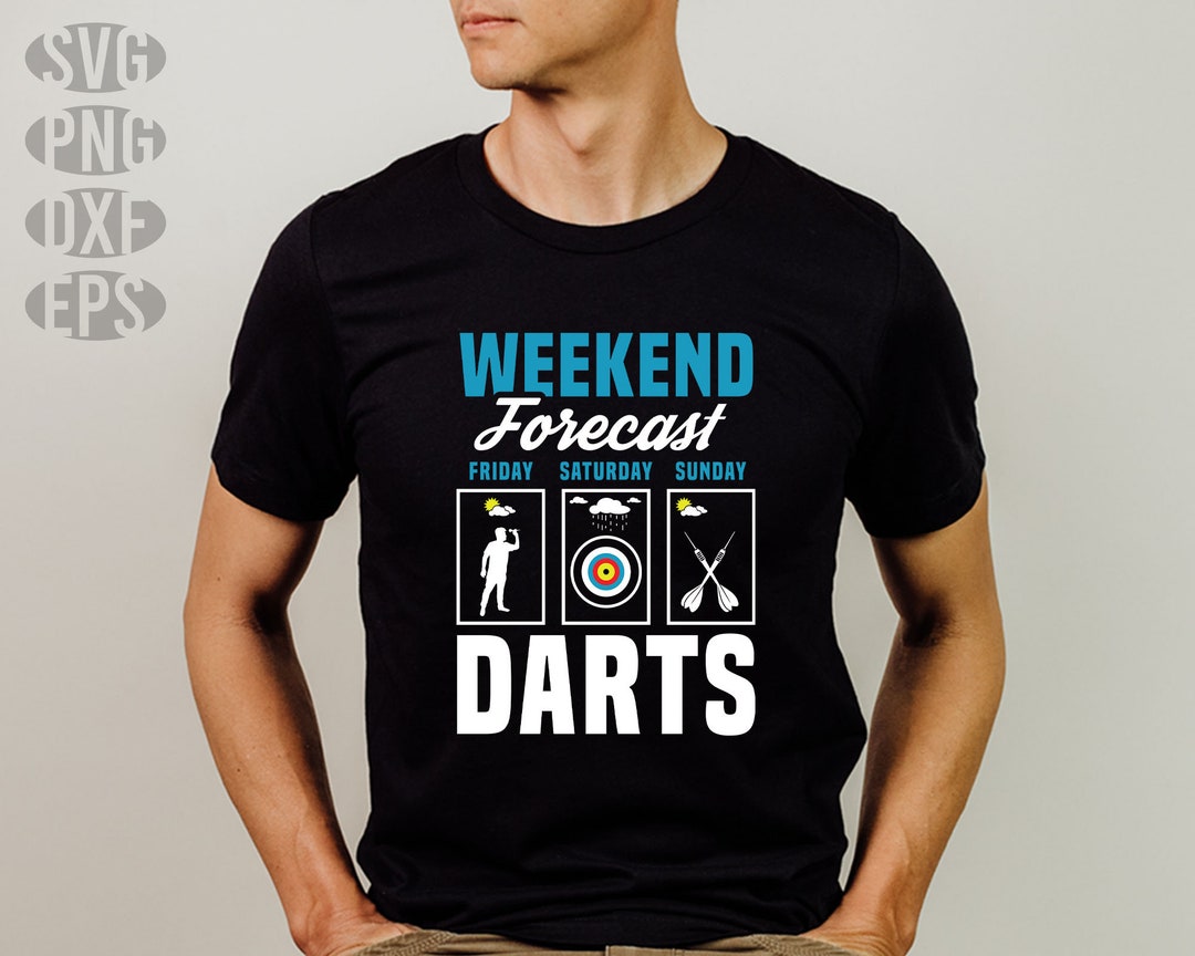 Darts Svg Files DARTS Weekend Forecast Weather Art Darts Player Graphic